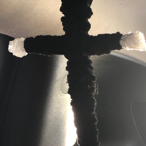 X3Upcycled cross art hanging mobile - Picture 3 of 7